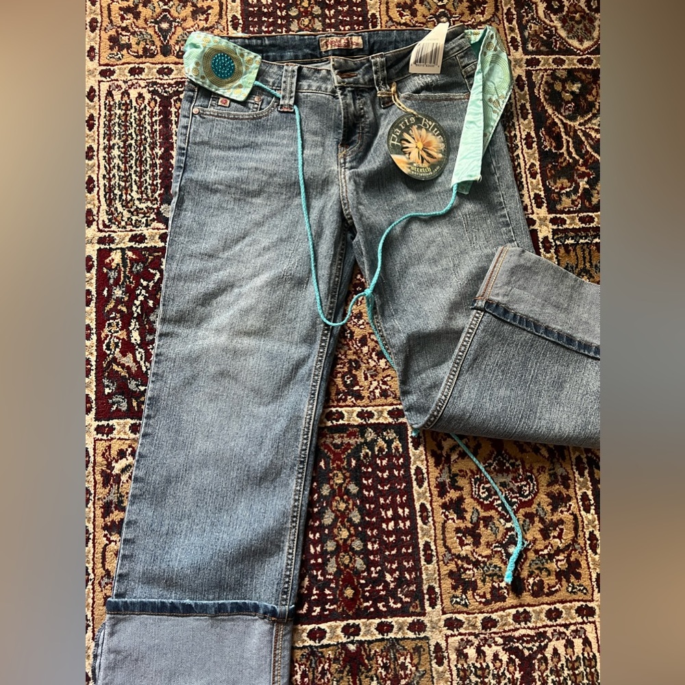 Paris blue jeans with its original belt